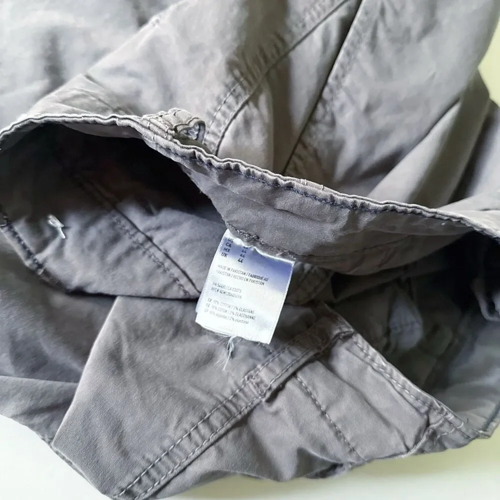 American Eagle Shorts Men 44 Gray Next Level Flex Longer Length Chino Cotton AE